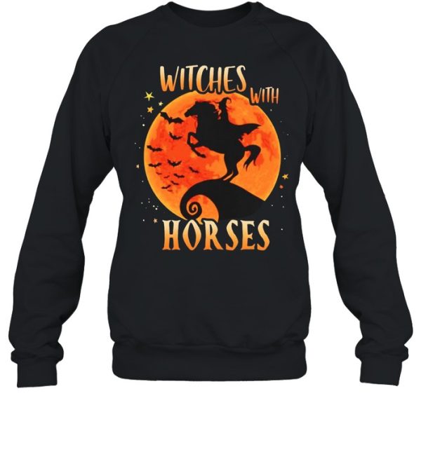 Witches with horse Halloween shirt