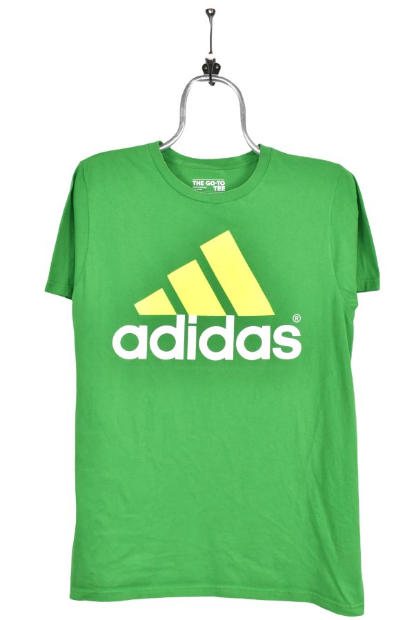 Women’s modern Adidas shirt, green graphic tee