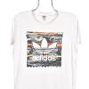 Women’s modern Adidas shirt, white graphic tee