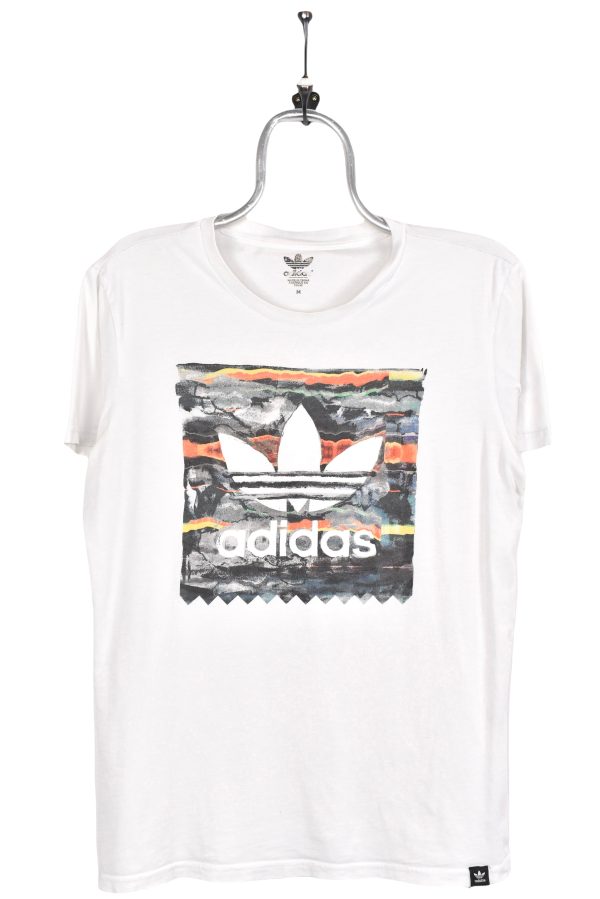 Women’s modern Adidas shirt, white graphic tee