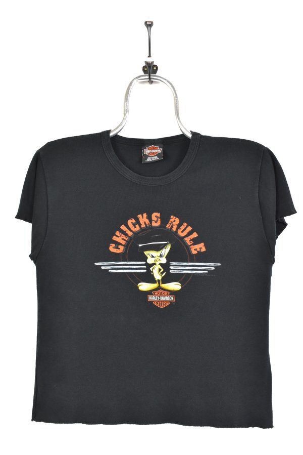 Women’s vintage Harley Davidson shirt, Y2K Tweety Bird graphic tee