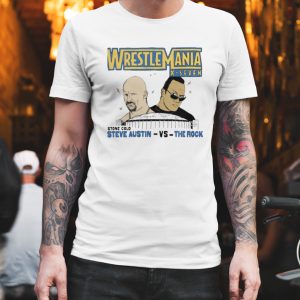 Wrestlemania x7 austin vs rock Shirt 1