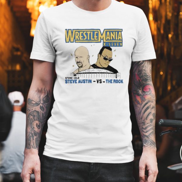 Wrestlemania x7 austin vs rock Shirt