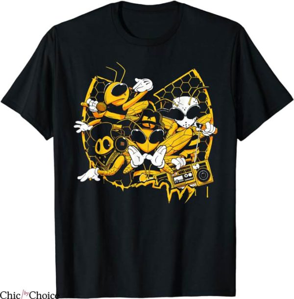 Wu Tang Clan T-Shirt Bees Hip Hop Old School Rap T-Shirt