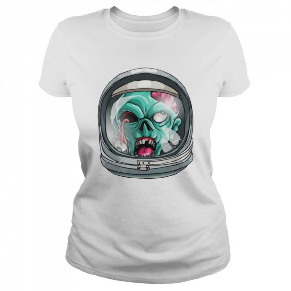 Zombie Astronaut Funny Halloween Horror Scary T-shirt