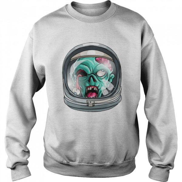 Zombie Astronaut Funny Halloween Horror Scary T-shirt