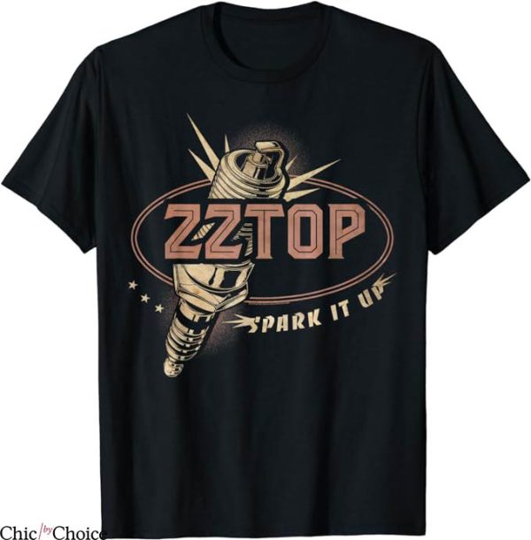 Zz Top T-Shirt Spark It Up Micro Tee Shirt Music