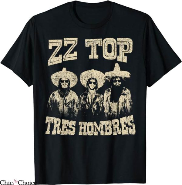 Zz Top T-Shirt Tres Hombres Band Tee Shirt Music