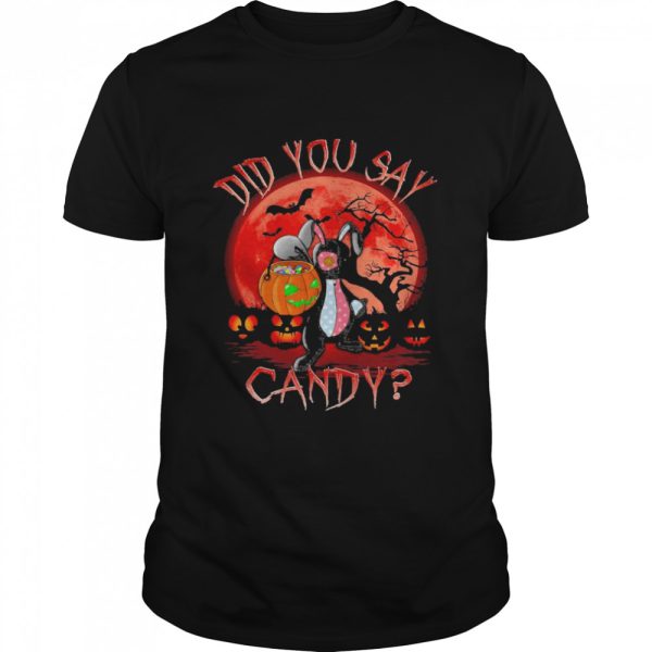 bunny did you say candy halloween shirt