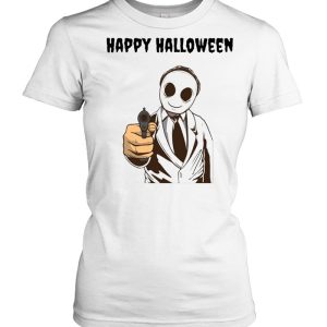 cary Modern Halloween Ghost Happy Halloween T-shirt