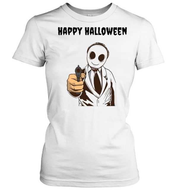 cary Modern Halloween Ghost Happy Halloween T-shirt