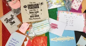 teacher leaving present