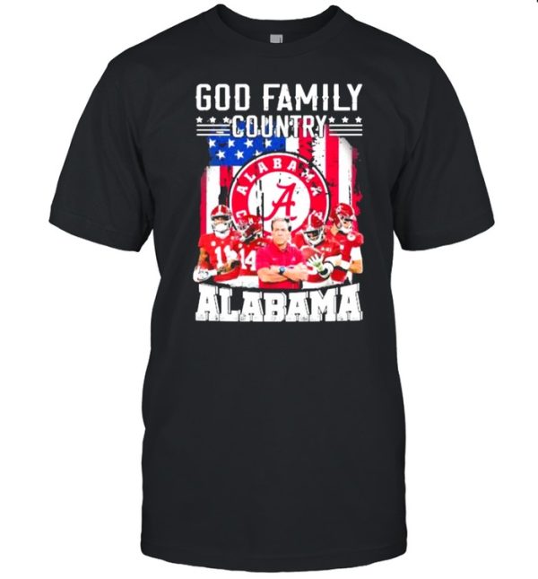 god family country alabama football american flag shirt