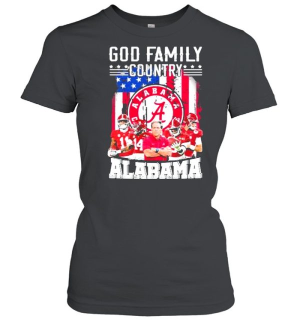 god family country alabama football american flag shirt