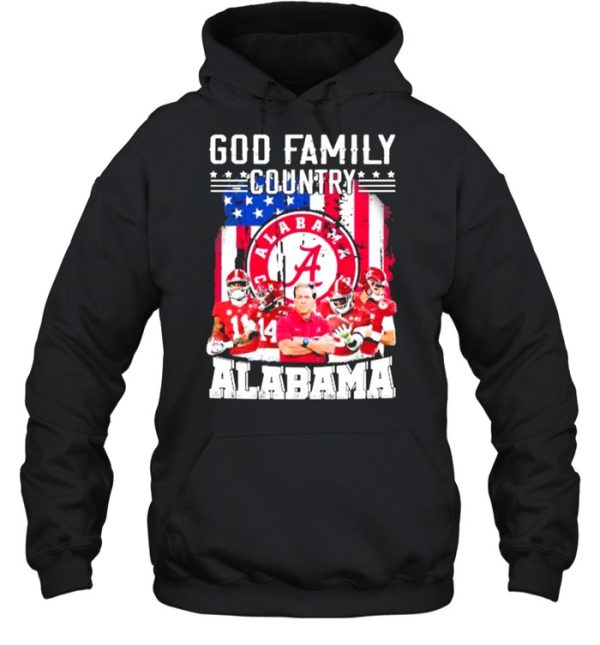 god family country alabama football american flag shirt