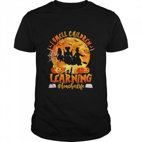 i smell children learning leacherlife halloween shirt