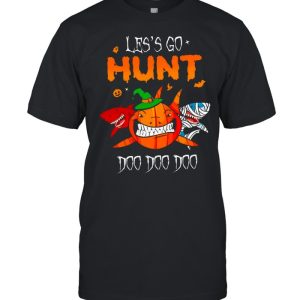 the Halloween Shark Witch Boo Pumpkin Lets go Hunt Doo Doo Doo shirt 1