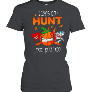 the Halloween Shark Witch Boo Pumpkin Lets go Hunt Doo Doo Doo shirt 2