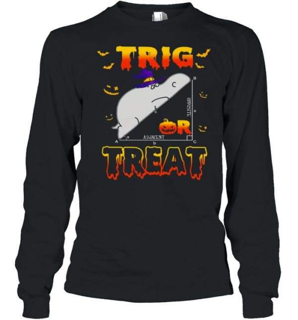 trig Opposite Adjacent Treat Halloween shirt