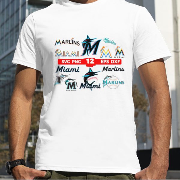 12 Layered Miami Marlins Bundle shirt