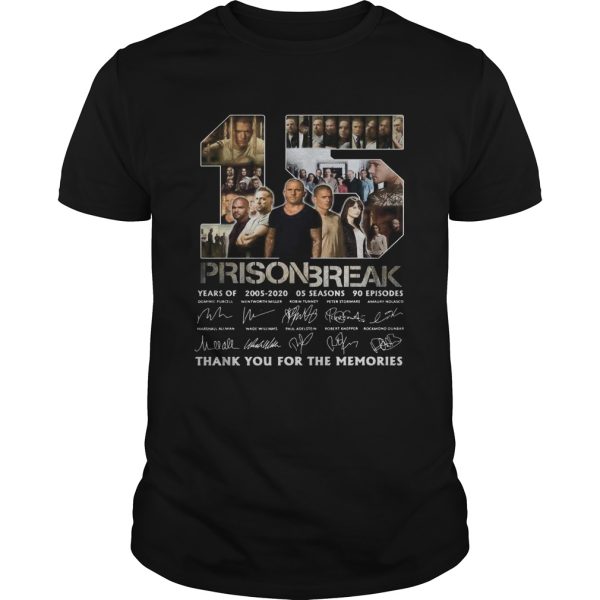 15 Prison Break Thank You For The Memories The Signature shirt