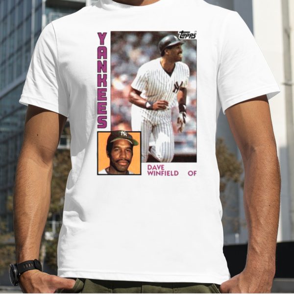 1984 Topps Baseball Dave Winfield Yankees Shirt