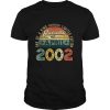 19th Birthday Decorations April 2002 Men Women 19 Years Old T Shirt