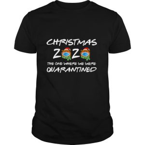 2020 Christmas Bear Wearing Face Mask Quarantined shirt