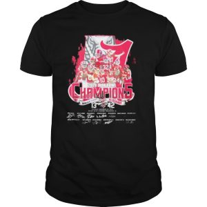 2020 Iron Bowl Champions Auburn Tigers and Alabama Crimson Tide signatures shirt