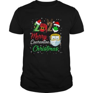 2020 Merry Quarantine Christmas School Bus Face Mask shirt