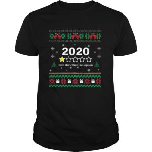 2020 One Star Zero Stars Wasnt An Option Merry Christmas shirt