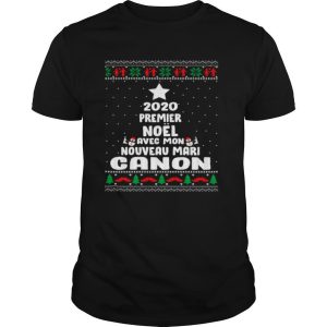 2020 Premier Noel Avec Mon Nouveau Mari Canon Ugly Christmas shirt