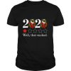 2020 Pug Sock One Star Well That Sucked Christmas shirt