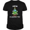 2020 Quarantine Christmas Tree Mask Ornament shirt