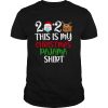 2020 This Is My Christmas Pajama Quarantine Santa Wear Mask Toilet Paper Reindeer shirt