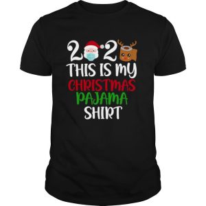 2020 This Is My Christmas Pajama Quarantine Santa Wear Mask Toilet Paper Reindeer shirt