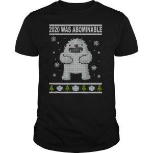 2020 Was Abominable Yeti Christmas Tree Face Mask shirt