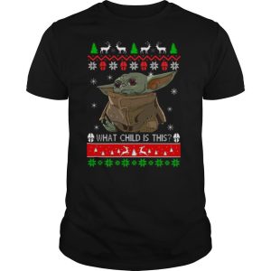 2020 What Child Is This Baby Yoda Ugly Christmas shirt