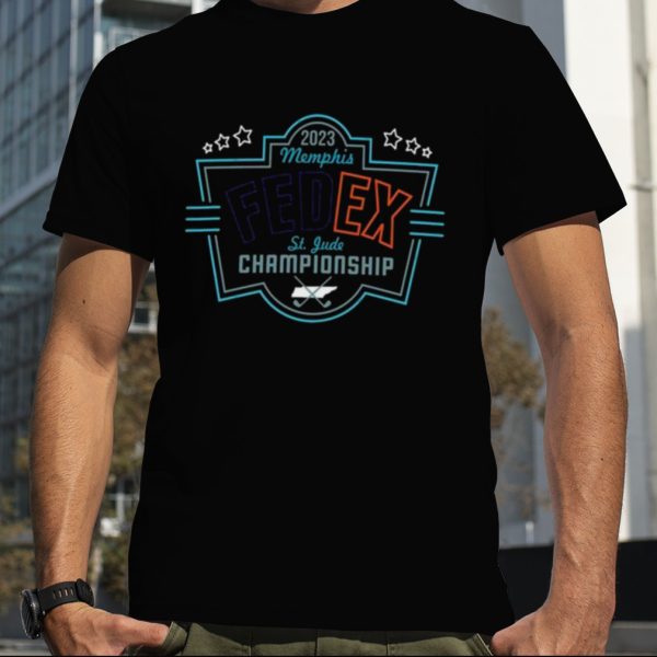 2023 FedEx St. Jude Championship Instant Classic Neon Sign Tri Blend T Shirt