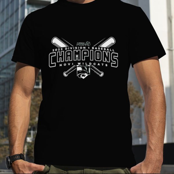 2023 MHSAA Division I Baseball Champions Novi Wildcats T Shirt