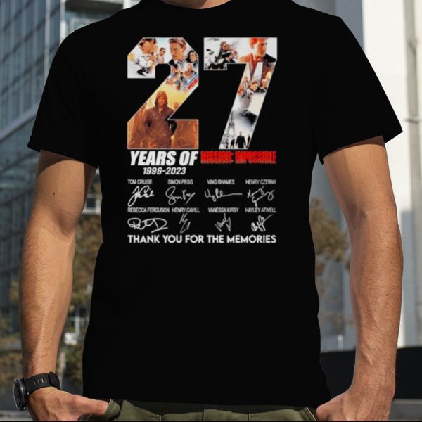 27 Years Of 1966 – 2023 Mission Impossible Thank You For The Memories T Shirt