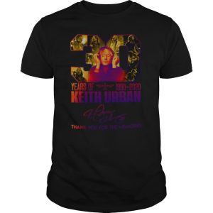 30 Years Of 1990 2020 Keith Urban Thank You For The Memories Signature shirt