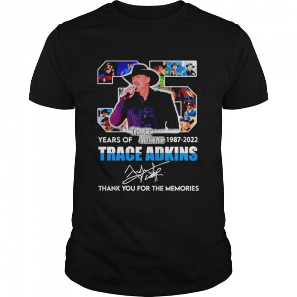 35 years of Trace Adkins 1987 2022 thank you for the memories shirt