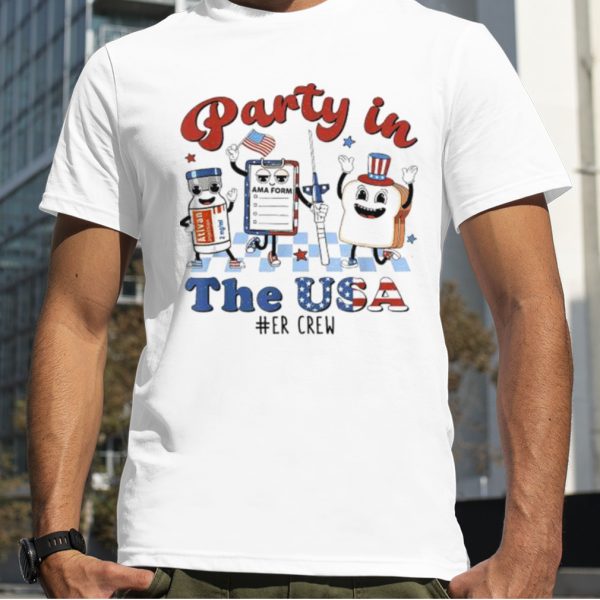 4th of July ER Nurse Party In The USA Emergency Room Crew 2023 T Shirt