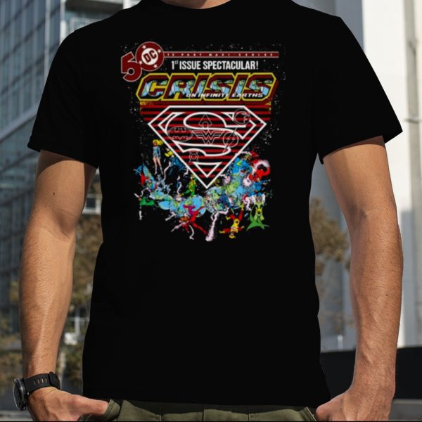 50 DC Comics Crisis Logo Justice League Official Shirt