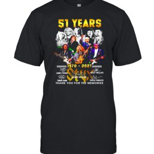 51 years 1970 2021 Styx thank you for the memories shirt