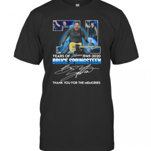 71 Years Of Bruce Springsteen 1949 2020 Signature T-Shirt