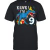 9th Birthday Boy 9 Years Old Dinosaur Saurus T Rex Shirt