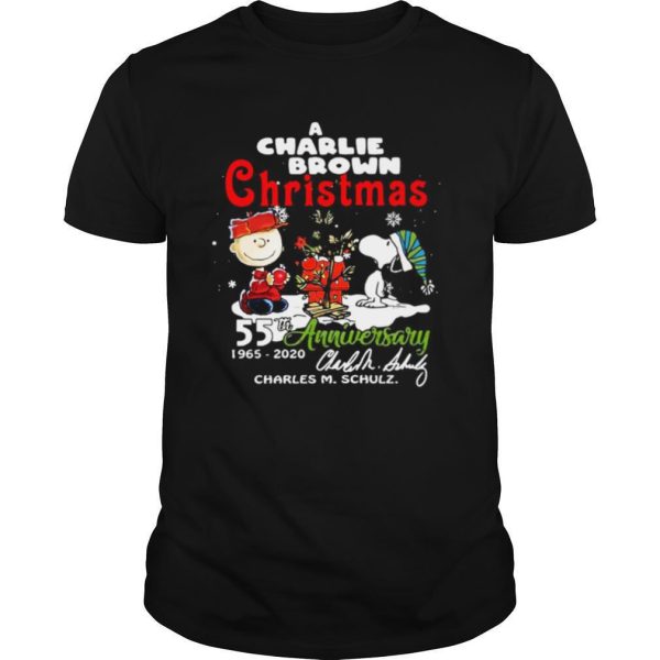 A Charlie Brown Christmas 55th Anniversary 1965 2020 Charles M Schulz Snoopy shirt