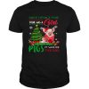 A Girl Love Pig Christmas Pig Lover Christmas shirt